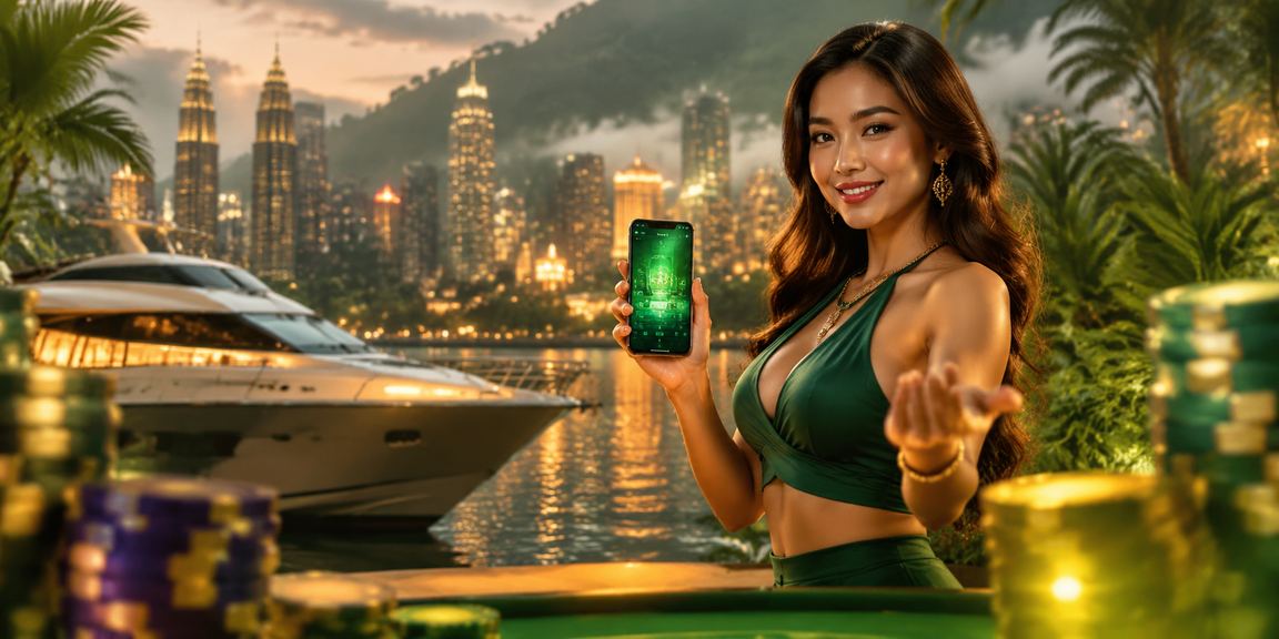Pengguna Kuala Lumpur mengakses aplikasi kasino 18000 melalui telefon pintar